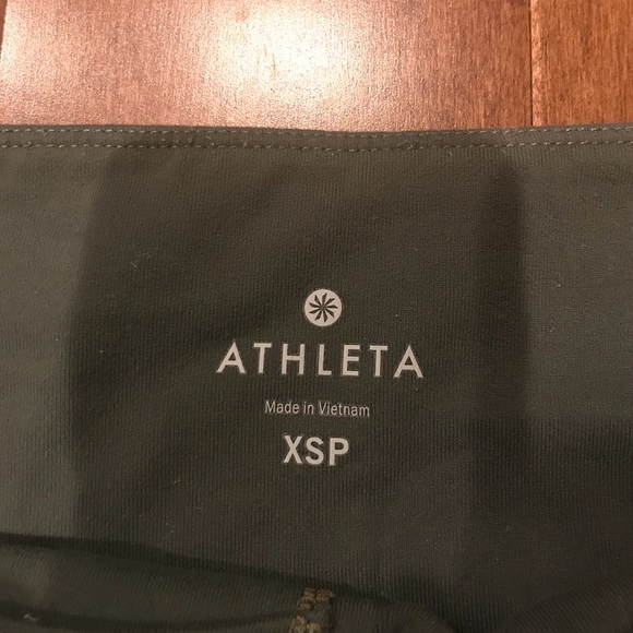 Athleta Hunter Green Leggings: XS petite (short) - Picture 3 of 4
